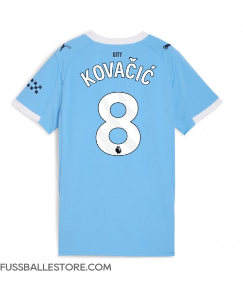 Günstige Manchester City Mateo Kovacic #8 Heimtrikot Damen 2025-26 Kurzarm Günstige Manchester City Mateo Kovacic #8 Heimtrikot Damen 2025-26 Kurzarm